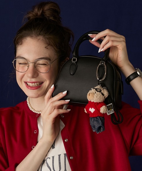 BONLECILL Marche（ボンルシールマルシェ）の「【BONLECILL Marche】2way ミニボストン／ショルダーバッグ（ショルダーバッグ・レディース・レッド/アイボリー/ブラック/ベージュ/ネイビー/ブラウン・FREE）」の16枚目の写真