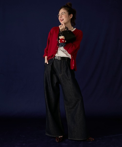 BONLECILL Marche（ボンルシールマルシェ）の「【BONLECILL Marche】2way ミニボストン／ショルダーバッグ（ショルダーバッグ・レディース・レッド/アイボリー/ブラック/ベージュ/ネイビー/ブラウン・FREE）」の18枚目の写真