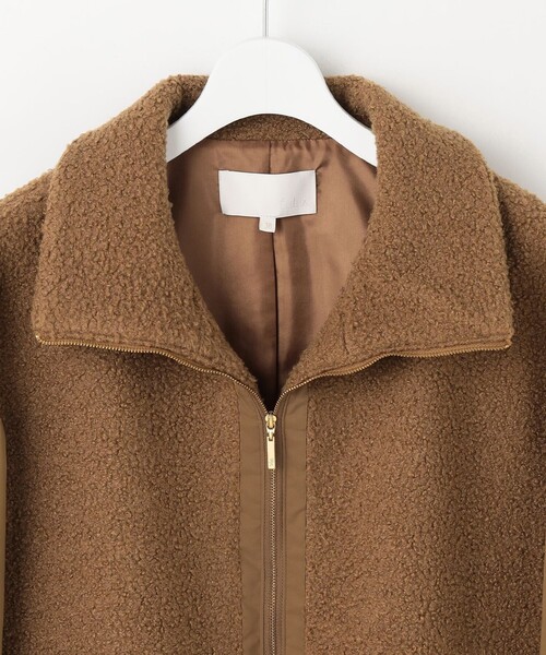 自由区(ジユウク)の「ボアコンビ アウター(その他アウター・レディース・ブラック系/黄土色系・32)」の11枚目の写真