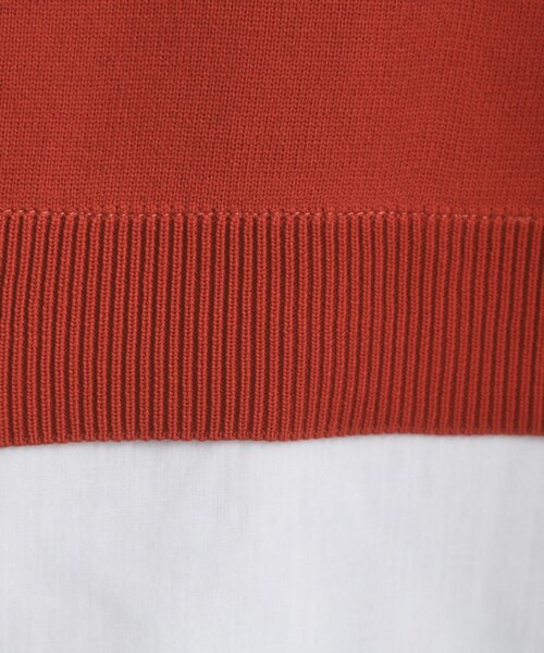 SHOO・LA・RUE（シューラルー）の「【S-LL/洗える】一枚で簡単こなれ見え スポンディッシュ 裾レイヤード風ニット【CIRCRIC】（ニット/セーター・レディース・ライトパープル/ブルー系その他/レンガ/ブラック/グレー・01/02/03/04）」の9枚目の写真