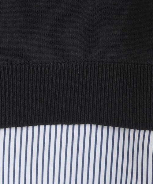 SHOO・LA・RUE（シューラルー）の「【S-LL/洗える】一枚で簡単こなれ見え スポンディッシュ 裾レイヤード風ニット【CIRCRIC】（ニット/セーター・レディース・ライトパープル/ブルー系その他/レンガ/ブラック/グレー・01/02/03/04）」の13枚目の写真