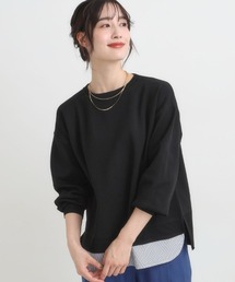 SHOO・LA・RUE | 【S-LL/洗える】一枚で簡単こなれ見え スポンディッシュ 裾レイヤード風ニット(ニット/セーター)