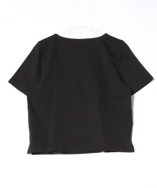 12Twelve Agenda(トゥエルブ アジェンダ)の「STRAIGHT Tシャツ(Tシャツ/カットソー・レディース・オフホワイト/ブラック・M)」の3枚目の写真
