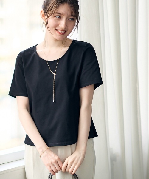 12Twelve Agenda(トゥエルブ アジェンダ)の「STRAIGHT Tシャツ(Tシャツ/カットソー・レディース・オフホワイト/ブラック・M)」の21枚目の写真