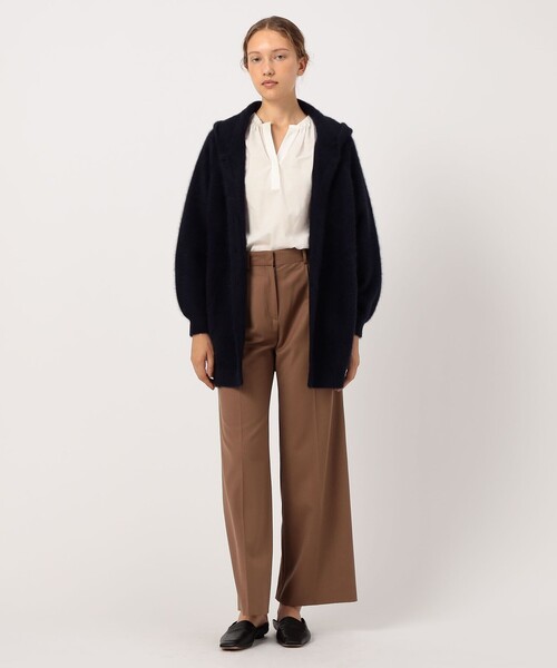 BALLSEY（ボールジィ）の「フォックスヤク フーディーカーディガン（その他アウター・レディース・ベージュ/ネイビー・S）」の3枚目の写真