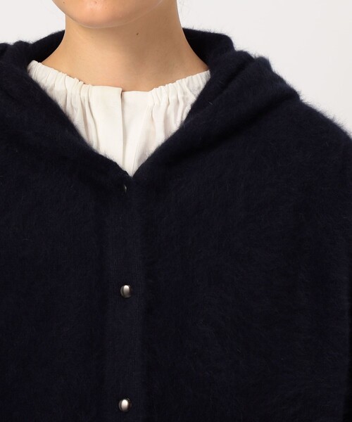 BALLSEY（ボールジィ）の「フォックスヤク フーディーカーディガン（その他アウター・レディース・ベージュ/ネイビー・S）」の8枚目の写真