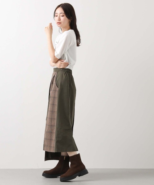 MARECHAL TERRE（マルシャルテル）の「チェックコンビアシメＡラインスカート（スカート・レディース・ベージュ系・FREE）」の14枚目の写真