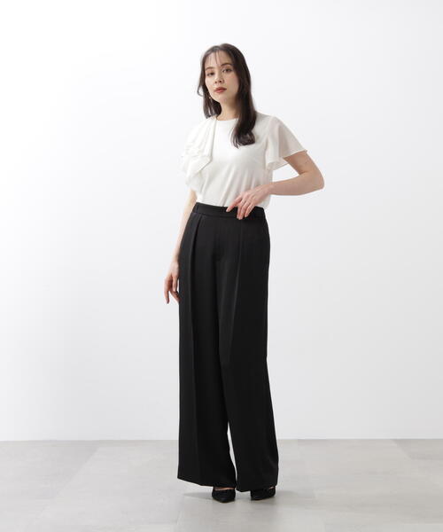 PINKY&DIANNE（ピンキーアンドダイアン）の「◆サテンワイドパンツ（その他パンツ・レディース・ピンク/ブラック・36/38）」の6枚目の写真