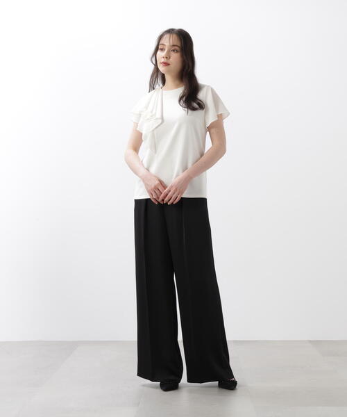 PINKY&DIANNE（ピンキーアンドダイアン）の「◆サテンワイドパンツ（その他パンツ・レディース・ピンク/ブラック・36/38）」の7枚目の写真