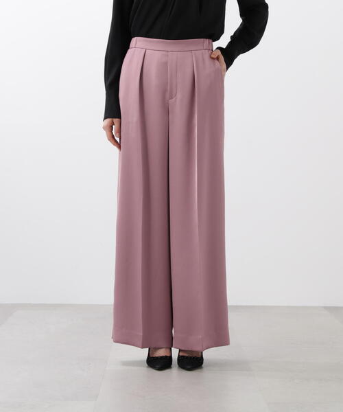 PINKY&DIANNE（ピンキーアンドダイアン）の「◆サテンワイドパンツ（その他パンツ・レディース・ピンク/ブラック・36/38）」の18枚目の写真