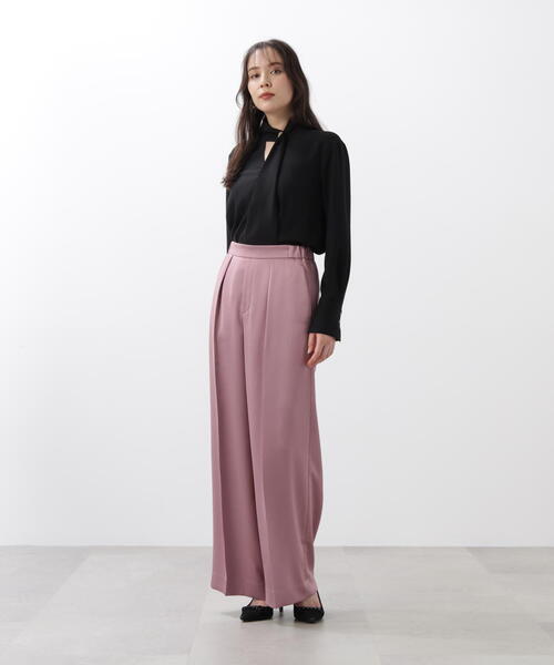 PINKY&DIANNE（ピンキーアンドダイアン）の「◆サテンワイドパンツ（その他パンツ・レディース・ピンク/ブラック・36/38）」の20枚目の写真