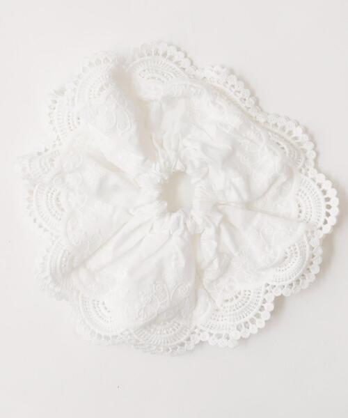 WEGO（ウィゴー）の「WEGO/ダブルレースシュシュ（シュシュ・レディース・ホワイト・FREE）」の3枚目の写真