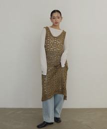 hellam（へラム）の「メッシュニットワンピース（ワンピース）」