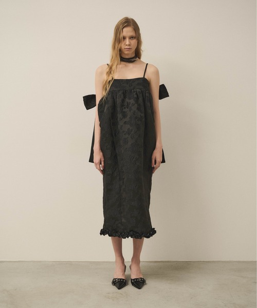 セール】'Kimono' Rose Jacquard Dress / コクーン ローズジャガード