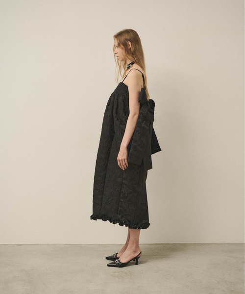 セール】'Kimono' Rose Jacquard Dress / コクーン ローズジャガード