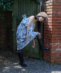 Carmelo（カーメロ）の「'Kimono' Rose Jacquard Dress / コクーン ローズジャガード ワンピース（ワンピース）」