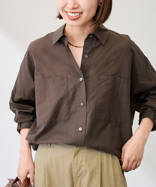 シアーワイドシャツ（シャツ/ブラウス）｜FRAMeWORK（フレームワーク