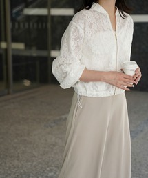 HUIT bouquet（ユイット）の「レース シアー ブルゾン HUIT（その他アウター）」