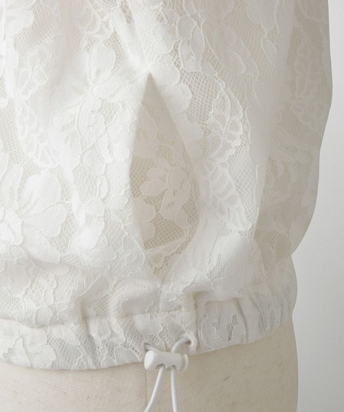 HUIT bouquet(ユイット)の「レース シアー ブルゾン HUIT(その他アウター・レディース・ブラック/ホワイト・M)」の16枚目の写真