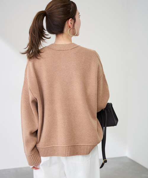 FRAMeWORK（フレームワーク）の「AQUA Vネックカーディガン（カーディガン/ボレロ・レディース・キャメル/グレー・FREE）」の18枚目の写真