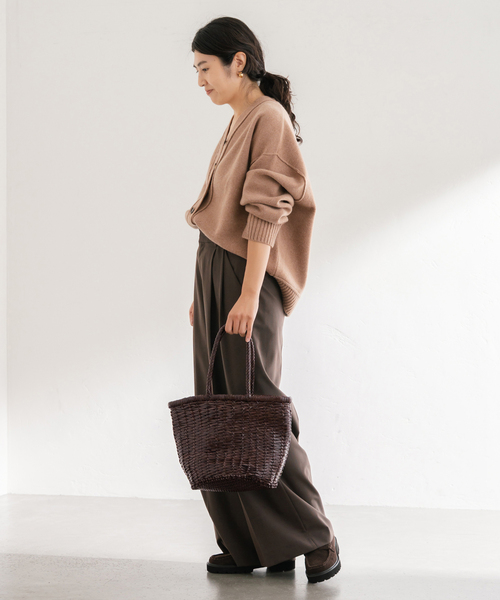 FRAMeWORK（フレームワーク）の「AQUA Vネックカーディガン（カーディガン/ボレロ・レディース・キャメル/グレー・FREE）」の21枚目の写真