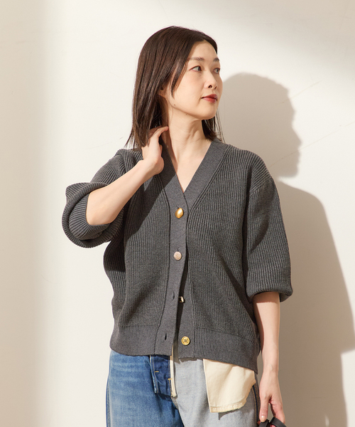 GOLDボタン カーディガン（カーディガン/ボレロ）｜journal