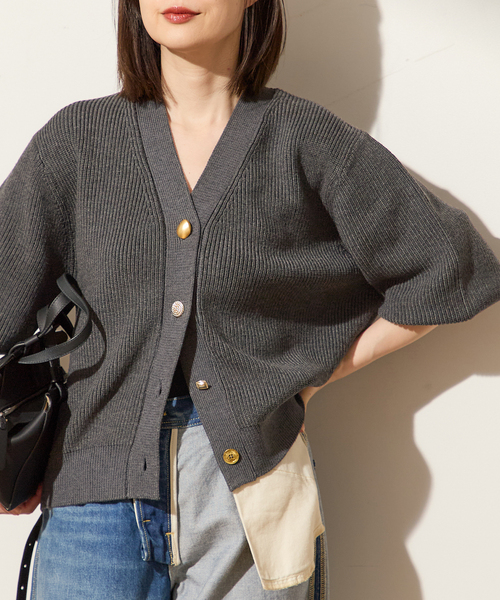 GOLDボタン カーディガン（カーディガン/ボレロ）｜journal