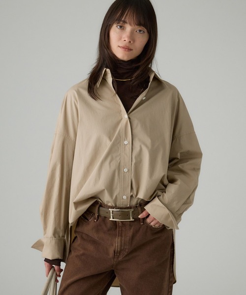 BABYLONE ニュアンスオーバーシャツ　 オーバーサイズ セール】ニュアンスオーバーシャツ（シャツ/ブラウス）｜BABYLONE
