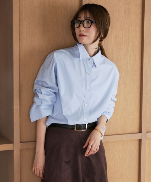 BABYLONE バビロン デニムビッグシャツ ブルー