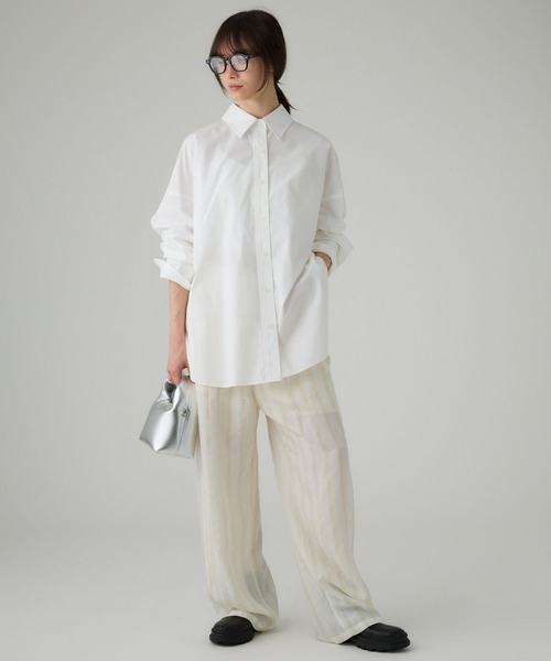 BABYLONE ニュアンスオーバーシャツ　 オーバーサイズ セール】ニュアンスオーバーシャツ（シャツ/ブラウス）｜BABYLONE