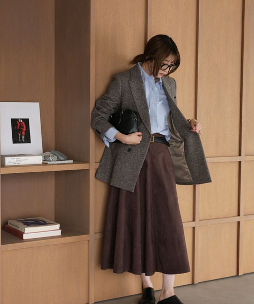 BABYLONE(バビロン)の「ニュアンスオーバーシャツ(シャツ/ブラウス・レディース・ストライプ/ベージュ/サックスブルー/ホワイト/ブラウン・フリー)」の9枚目の写真