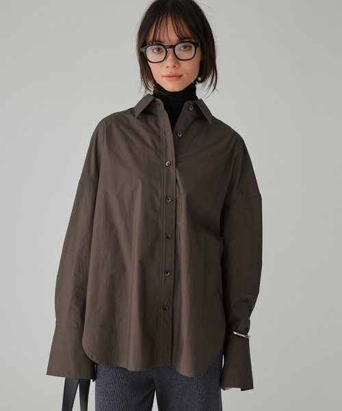 BABYLONE ニュアンスオーバーシャツ　 オーバーサイズ セール】ニュアンスオーバーシャツ（シャツ/ブラウス）｜BABYLONE