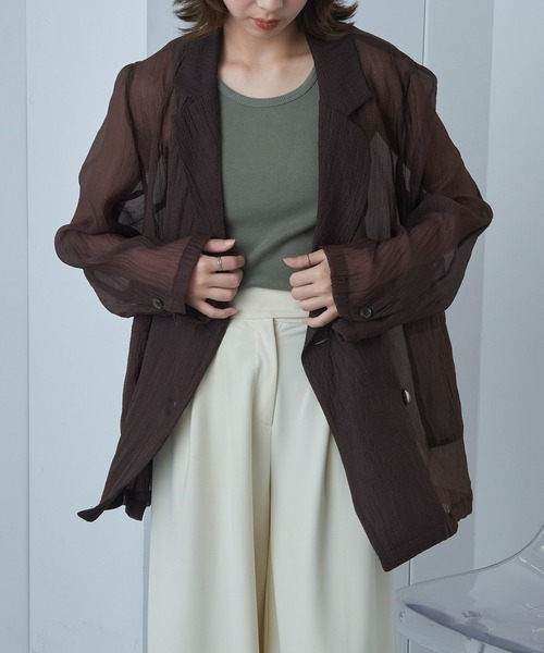 Healthknit(ヘルスニット)の「【Healthknit】Tubular American sleeve Tanktop ボーダー タンクトップ ヘルスニット(タンクトップ・レディース・ライトブルー/カーキ/アイボリー/ヘザーグレー・FREE)」の10枚目の写真