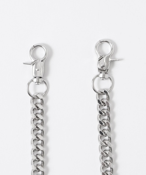 WEGO（ウィゴー）の「WEGO/チェーン付きバルーンデニムパンツ（デニムパンツ・メンズ・スカイブルー/ブラック系3/ブラウン・MEDIUM/LARGE）」の22枚目の写真