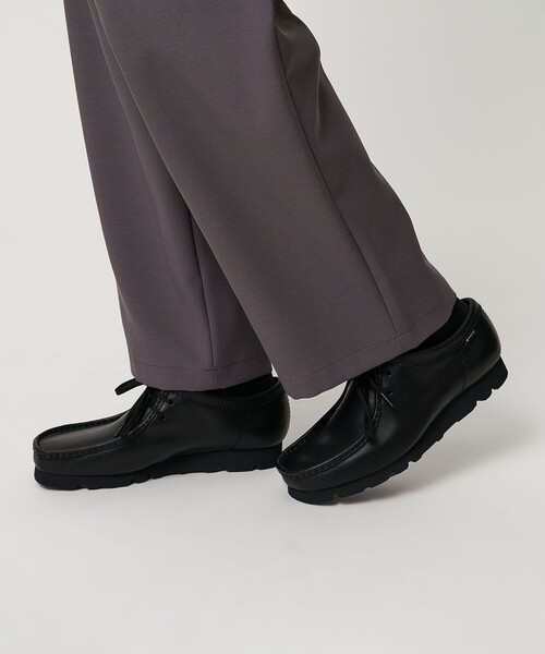 CLARKS＞ワラビー レザー ゴアテックス シューズ（モカシン