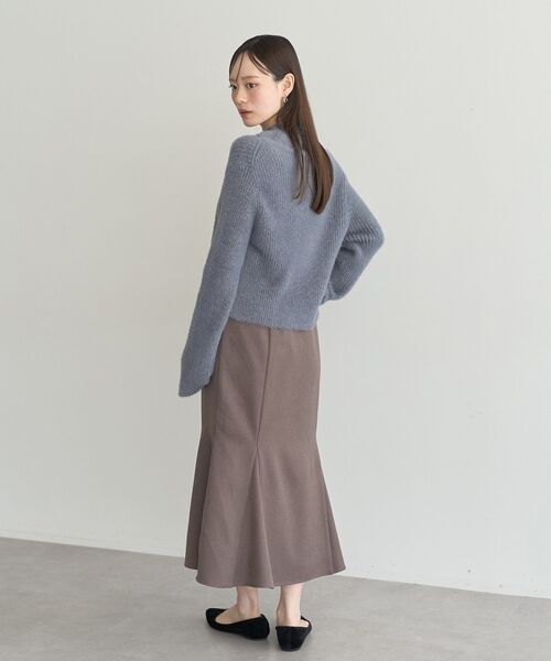 earth music&ecology（アースミュージックアンドエコロジー）の「SET2点チャーム付きシャギーニット＋インナー（ニット/セーター・レディース・ライトグレー/チャコールグレー/ライトベージュ/ピンクベージュ・FREE）」の19枚目の写真