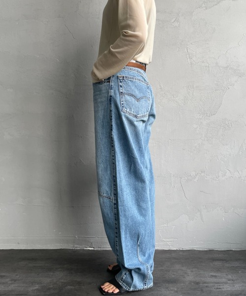 Levi's（リーバイス）の「[LEVI’S/リーバイス] BAGGY DAD バレルレッグデニム（デニムパンツ・レディース・インディゴブルー/ブラック・25/26/27）」の3枚目の写真
