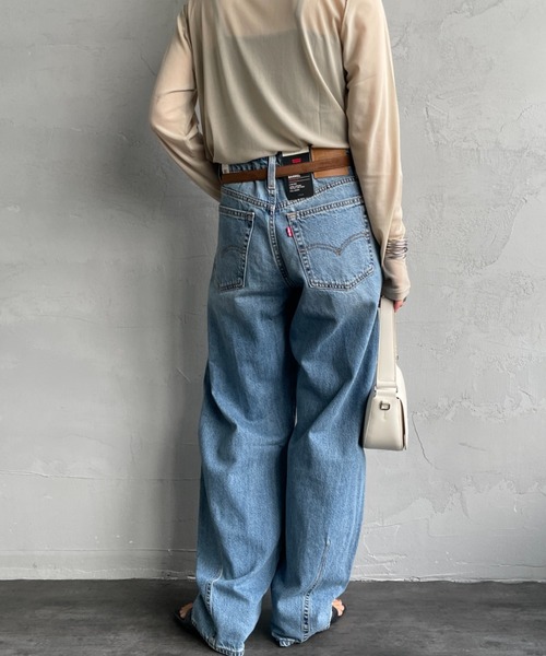 Levi's（リーバイス）の「[LEVI’S/リーバイス] BAGGY DAD バレルレッグデニム（デニムパンツ・レディース・インディゴブルー/ブラック・25/26/27）」の4枚目の写真