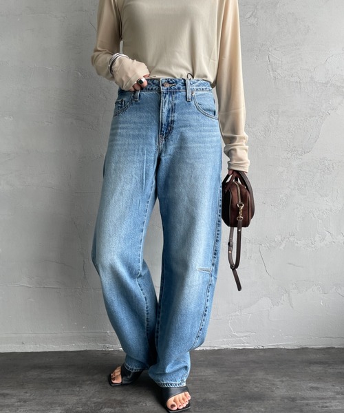 Levi's（リーバイス）の「[LEVI’S/リーバイス] BAGGY DAD バレルレッグデニム（デニムパンツ・レディース・インディゴブルー/ブラック・25/26/27）」の21枚目の写真