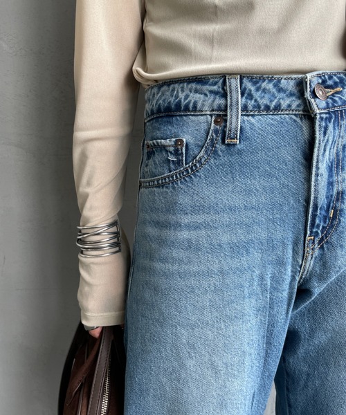 Levi's（リーバイス）の「[LEVI’S/リーバイス] BAGGY DAD バレルレッグデニム（デニムパンツ・レディース・インディゴブルー/ブラック・25/26/27）」の5枚目の写真