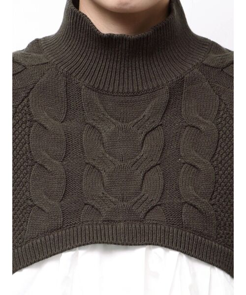 ELENDEEK(エレンディーク)の「アシンメトリードッキングニット(ニット/セーター・レディース・ブラック/ブラウン/グレー・FREE)」の13枚目の写真