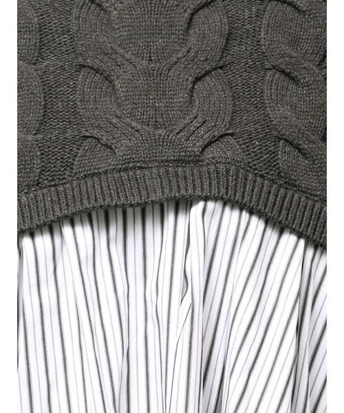 ELENDEEK(エレンディーク)の「アシンメトリードッキングニット(ニット/セーター・レディース・ブラック/ブラウン/グレー・FREE)」の19枚目の写真