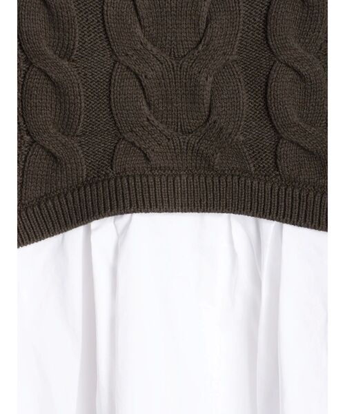 ELENDEEK(エレンディーク)の「アシンメトリードッキングニット(ニット/セーター・レディース・ブラック/ブラウン/グレー・FREE)」の21枚目の写真