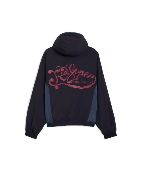 PUMA（プーマ）の「PUMA PUMA x KIDSUPER WINDBREAKER JACKET（プーマ プーマ x キッドスーパー ウィンドブレーカー ジャケット）（ナイロンジャケット・メンズ・ネイビー系・MEDIUM/LARGE/X-LARGE）」の2枚目の写真