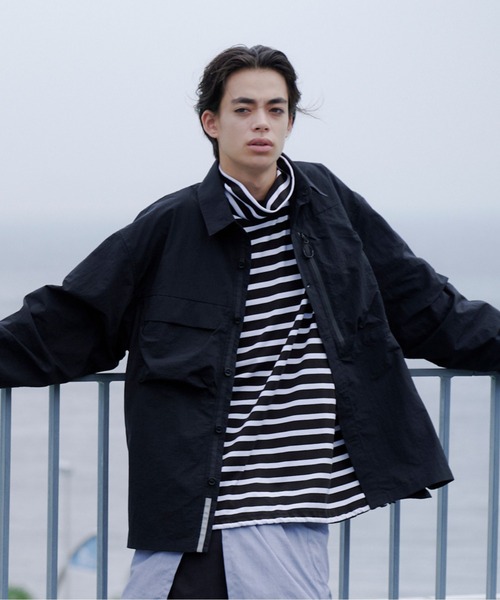 CMF OUTDOOR GARMENT(シーエムエフアウトドアガーメント)の「CMF OUTDOOR GARMENT/シーエムエフ アウトドアガーメント 別注 G.W SHIRTS(シャツ/ブラウス・メンズ・ブラック/グレー・L/XL/M)」の2枚目の写真