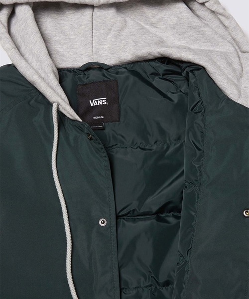 VANS(バンズ)の「BOLIN キルトジャケット / BOLIN QUILTED JACKET green gab VN000KDP2LN1(ブルゾン・メンズ・ダークグリーン・LARGE/MEDIUM/SMALL/X-LARGE)」の3枚目の写真