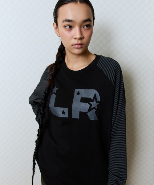 LUVISTRUE(ラヴイズトゥルー)の「GT STAR LR TEE(Tシャツ/カットソー・レディース・チャコール/ブラウン/ブラック・FREE)」の4枚目の写真