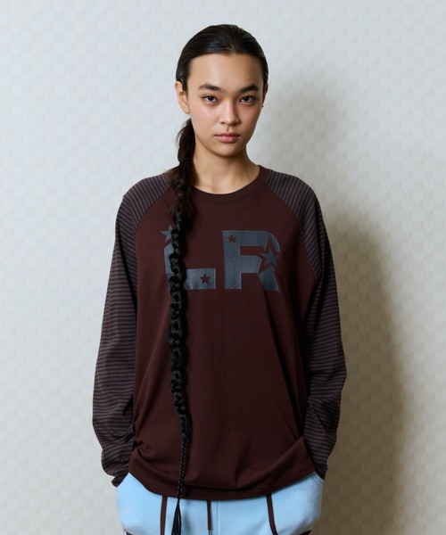 LUVISTRUE(ラヴイズトゥルー)の「GT STAR LR TEE(Tシャツ/カットソー・レディース・チャコール/ブラウン/ブラック・FREE)」の10枚目の写真