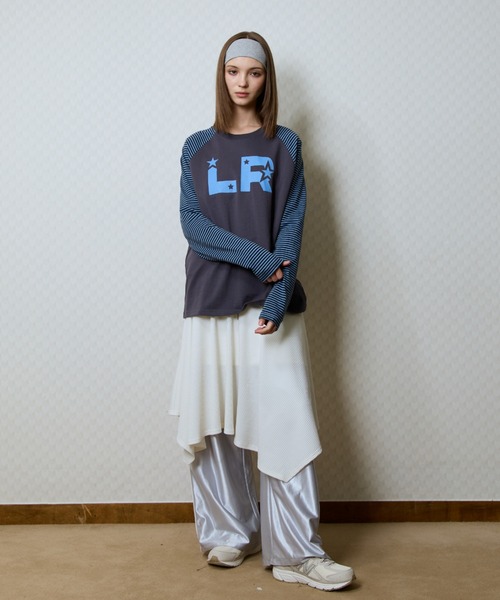 LUVISTRUE(ラヴイズトゥルー)の「GT STAR LR TEE(Tシャツ/カットソー・レディース・チャコール/ブラウン/ブラック・FREE)」の8枚目の写真