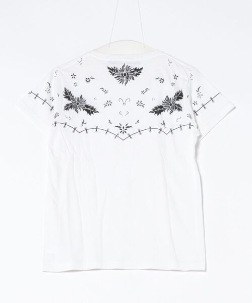 AYUITE(アユイテ)の「【Ca】【it】【AYUITE】バンダナプリントTシャツ(Tシャツ/カットソー・メンズ・ブラック/ホワイト・MEDIUM/SMALL)」の3枚目の写真